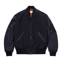 Áo Khoác Bomber Nam Lacoste Men's Zip-Up Jacket BH9147L F2W Màu Xanh Đen Size 48