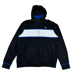 Áo Khoác Nam Lacoste Men's Jacket Màu Đen Trắng Size 2
