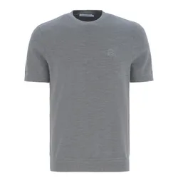 Áo Len Cộc Tay Nam Giovanni GSW0076-1 Màu Ghi Size 52