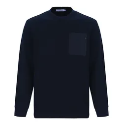 Áo Len Dài Tay Nam Giovanni GSW0070-1 Màu Xanh Navy Size 46