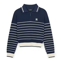 Áo Len Nữ MLB Varsity New York Yankees Knit Pullover 3FKPV0244-50NYS Màu Xanh Navy