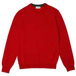Áo Len Nam Lacoste Men's Merino Wool Crew Neck Sweater AH1969-240 Red Màu Đỏ Size 3