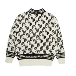 Áo Len We11done In White Jumper Logo Knit WD-KO3-21-602 Màu Đen Trắng Size S
