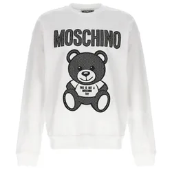 Áo Nỉ Moschino White With Teddy Bear Printed V172620281001 Màu Trắng Size 44