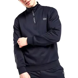 Áo Nỉ Nam Lacoste Regular Fit Zip Sweatshirt SH8822 166 Màu Xanh Navy Size 3