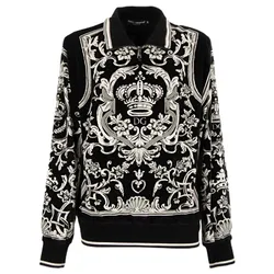Áo Nỉ Nhung Sweater Nam Dolce & Gabbana D&G G9QN1T G7C4E S9000 Màu Đen Size 48