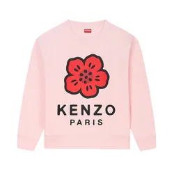 Áo Nỉ Nữ Kenzo Pink With Boke Flower Logo Printed FE62SW1604MT 34 Màu Hồng Size S