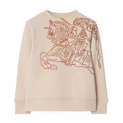 Áo Nỉ Sweater Burberry With Logo Embroidered 8096164 KB5 MATHEW B8620 Màu Be