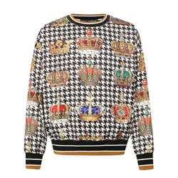 Áo Nỉ Sweater Nam Dolce & Gabbana D&G Sweatshirt G9QF3T HSMI0 Màu Đen Trắng Size S