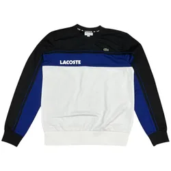 Áo Nỉ Sweater Nam Lacoste Black Regular Clothing For Men Màu Trắng Đen Size 2
