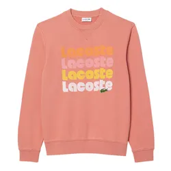Áo Nỉ Sweater Nam Lacoste Ombré Print Fleece Sweatshirt SH7504 ZV9 Màu Hồng Cam Size 4