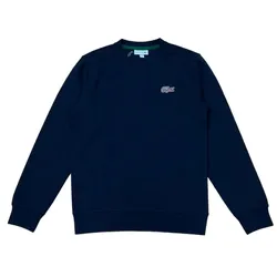 Áo Nỉ Sweater Nam Lacoste Stripe Middle Croc Sweatshirt SH973E-51N 166 Màu Xanh Navy Size 2