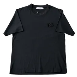 Áo Phông Nam Dolce & Gabbana D&G With Logo Embroidered T-Shirt G8RI6Z G7L3I S9019 Màu Đen Size 44