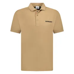 Áo Polo Nam Burberry Hartford Embroidery Logo Check Shirt 8084438 Màu Beige Size S