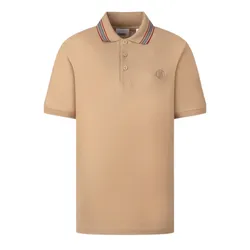 Áo Polo Nam Burberry Men's Beige With TB Logo Embroidered 8083159 Màu Beige Size XS