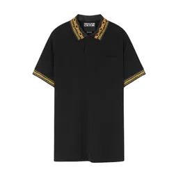 Áo Polo Nam Versace Jeans Couture In Black 77GAGT04 CJ01T Màu Đen Size S