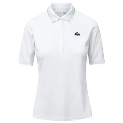 Áo Polo Nữ Lacoste Pickleball Sports Functional Pique Collar Short Sleeve Màu Trắng Size 38