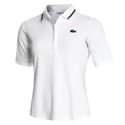 Áo Polo Nữ Lacoste Sport Thermo Regulating Piqué Tennis Polo Shirt Màu Trắng Size 34
