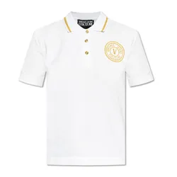 Áo Polo Nữ Versace Jean Conture In White 77HAGT00 CJ01T G03 Màu Trắng Size XS