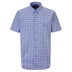 Áo Sơ Mi Cộc Tay Nam Giovanni GSS0146-1 Màu Xanh Kẻ Size S
