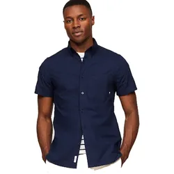 Áo Sơ Mi Cộc Tay Nam Tommy Hilfiger 78JA395 410 713 Màu Xanh Navy Size XS