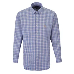 Áo Sơ Mi Dài Tay Nam Giovanni  GLS0363-1 Màu Kẻ Nâu Size S