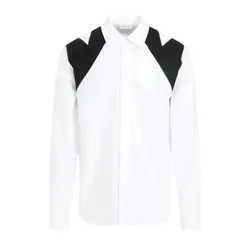 Áo Sơ Mi Nam Alexander Mcqueen In White 745812 QVN66 9000 Màu Đen Trắng