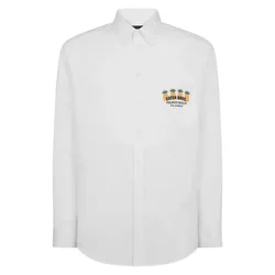Áo Sơ Mi Nam Dsquared2 With Logo Printed Long Sleeve S71DM0707 S36275 100W Màu Trắng Size 42
