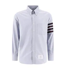 Áo Sơ Mi Nam Thom Browne In Light Blue 4 -Bar Rose Tie  MWL374CF0704480 Màu Xanh Blue Size 1