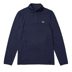 Áo Thun Dài Tay Nam Lacoste Sport Stretch Zip Midlayer Sweatshirt SH4806 166 Màu Xanh Navy Size 2