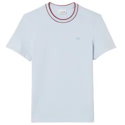 Áo Thun Nam Lacoste Stretch Piqué Stripe Collar T-shirt TH8174 - J2G Màu Xanh Đỏ Size 2