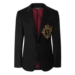 Áo Vest Nam Dolce & Gabbana D&G Black With Logo Embroidered G2IP5Z FU2R8 Màu Đen Size 44