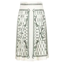 Chân Váy Nữ Tory Burch In White 157445300 Màu Xanh Trắng Size 4