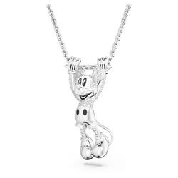 Dây Chuyền Swarovski Disney Mickey Mouse Layered Pendant White, Rhodium Plated 5668780 Màu Bạc