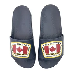 Dép Nam Dsquared2 Canadian Flag Sliders FFM0103 17200001 Màu Xanh Navy Size 44
