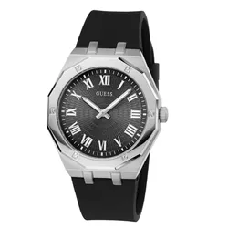 Đồng Hồ Nam Guess Silicone Analogue Watch GW0663FMSWC Màu Đen 