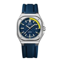 Đồng Hồ Nam I&W Carnival Automatic Silicone Strap Watch IW673G-DS (IW673G1) Màu Bạc Phối Xanh Navy