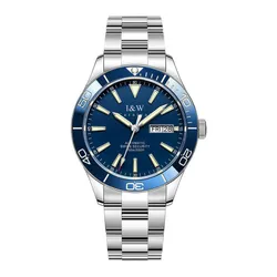 Đồng Hồ Nam I&W Carnival Automatic Watch IW533G-DT (IW533G18) Màu Bạc Phối Xanh Dương