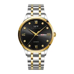 Đồng Hồ Nam I&W Carnival Automatic Watch IW555G-DT (IW555G3) Màu Bạc Phối Vàng
