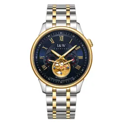 Đồng Hồ Nam I&W Carnival Automatic Watch IW613G-DT (IW613G2) Màu Bạc/Gold Mặt Xanh