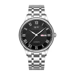 Đồng Hồ Nam I&W Carnival Automatic Watch IW682G-DT (IW682G2) Màu Bạc Phối Đen