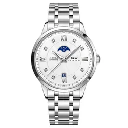 Đồng Hồ Nam I&W Carnival IW623G-DT (IW623G4) Automatic Màu Trắng Bạc