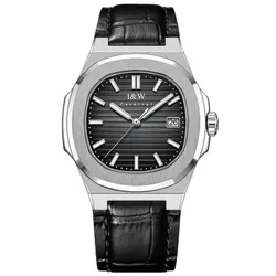Đồng Hồ Nam I&W Carnival IW721GT-DD (IW721GT9) Automatic Màu Đen Bạc