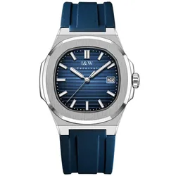 Đồng Hồ Nam I&W Carnival IW721GT-DS (IW721GT15) Automatic Màu Xanh Bạc