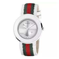 Đồng Hồ Nữ Gucci U-pay Red & White Nylon YA129411 Watch Màu Đỏ - Trắng