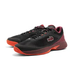 Giày Pickleball Lacoste Men's Tech Point Textile Shoes 46SMA0015-3X0 Màu Đen/Đỏ Size 40.5