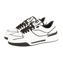 Giày Sneaker Nam Dolce & Gabbana D&G Vintage Continental CK2036 Màu Trắng Phối Đen Size 39