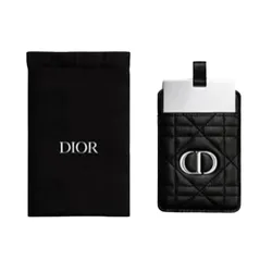 Gương Mini Nữ Dior Beauty Mirror And Card Holder Màu Bạc/Đen