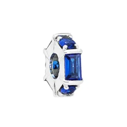 Hạt Vòng Charm Pandora Blue Ice Cube Spacer Charm 797529NSBL Màu Xanh Navy