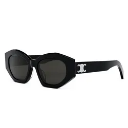 Kính Mát Celine Triomphe 08 In Acetate Black Sunglasses CL40238U5501A Màu Đen